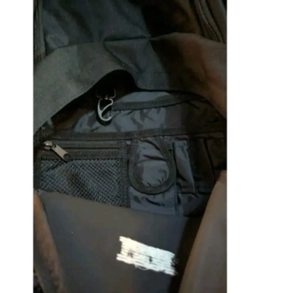 IBM Padded Laptop Backpack Logo Pockets Black Bag Canvas Employee Thinkpad
